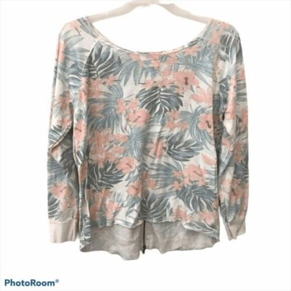 Vintage Havana Hawaiian Print Zip Back Sweater - Picture 1 of 11